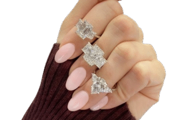 Three stones engagement rings with tile blog
